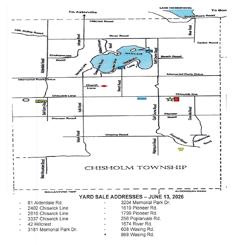 YARD SALE MAP 